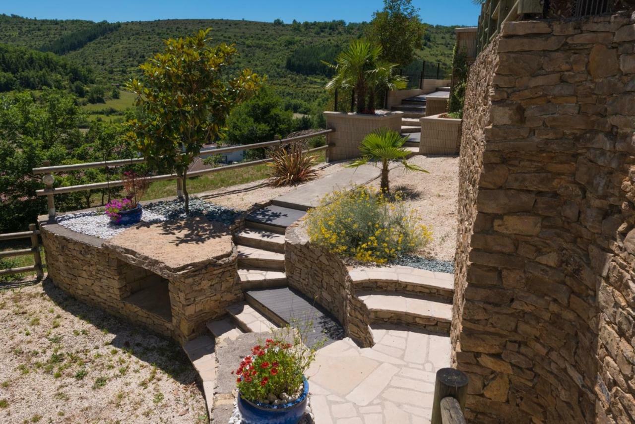 Villa les palmiers des causses à Saint-Rome-de-Tarn Extérieur photo